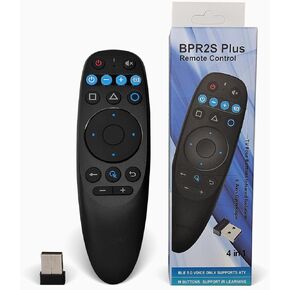 BPR2S جهاز تحكم عن بعد صوتي بتقنية البلوتوث جهاز تحكم عن بعد بالفأرة الهوائية مع 6 محاور جيروسكوبية يدعم الأشعة تحت الحمراء لتعلم التلفزيون 4 مفاتيح عزل الأشعة تحت الحمراء لجهاز Android TV Box TV Stick Set Top Box (بدون USB Dongle) in Saudi Arabia