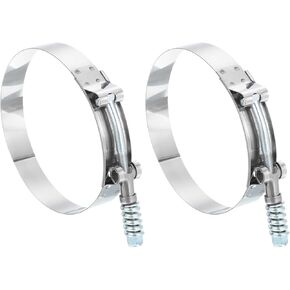 Uxcell T-Bolt خرطوم المشابك 2 قطعة نطاق العمل 100-108 مللي متر 201 الفولاذ المقاوم للصدأ الترباس كمية المبرد المشابك ل المبرد المشبك أنبوب in Kuwait