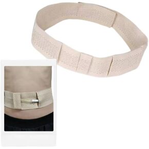 قسطرة غسيل الكلى بأحزمة PD قابلة للتنفس، حزام غسيل الكلى البريتوني القابل للتمدد للرجال والنساء، حزام أنبوب التغذية، حزام قسطرة PD، (متوسط ​​28 بوصة - 39 بوصة) بيج in Kuwait