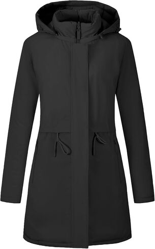 Bellivera Women Puffer Jacket Reversible Spring and Winter Fashion Warm Quilted Long Hooded Padded Bubble Coat in Saudi Arabia