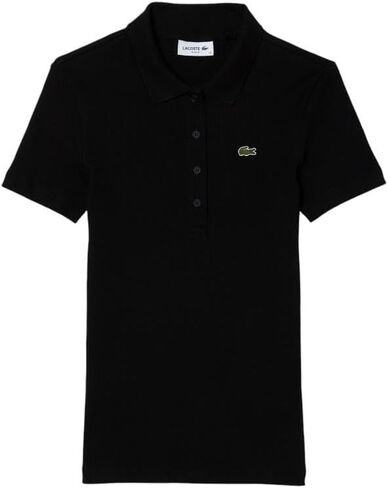 بولو L.12.d للسيدات من Lacoste بأكمام قصيرة وقصة ضيقة باللون الأخضر in Saudi Arabia