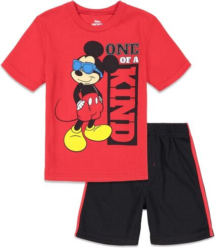 Disney Mickey Mouse T-Shirt and Shorts Outfit Set Infant to Big Kid Sizes (12 Months - 12) in Saudi Arabia