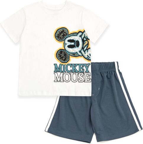 Disney Mickey Mouse T-Shirt and Shorts Outfit Set Infant to Big Kid Sizes (12 Months - 12) in Saudi Arabia