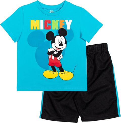 Disney Mickey Mouse T-Shirt and Shorts Outfit Set Infant to Big Kid Sizes (12 Months - 12) in Saudi Arabia
