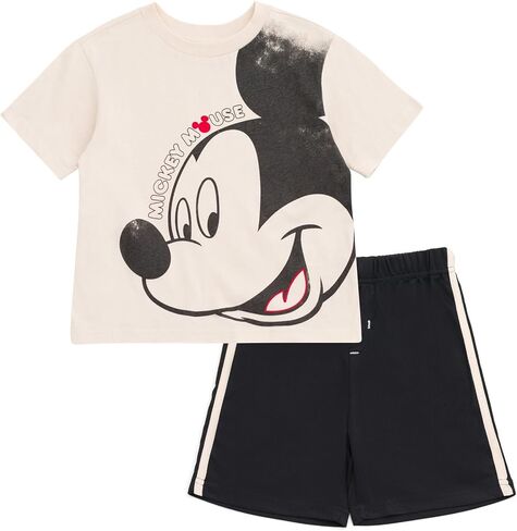 Disney Mickey Mouse T-Shirt and Shorts Outfit Set Infant to Big Kid Sizes (12 Months - 12) in Saudi Arabia