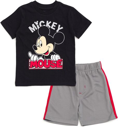 Disney Mickey Mouse T-Shirt and Shorts Outfit Set Infant to Big Kid Sizes (12 Months - 12) in Saudi Arabia
