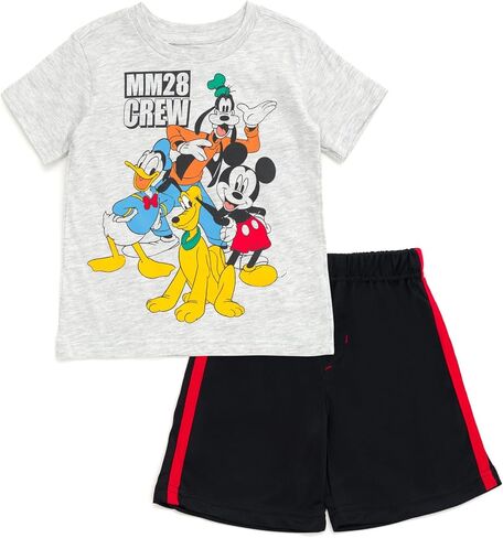 Disney Mickey Mouse T-Shirt and Shorts Outfit Set Infant to Big Kid Sizes (12 Months - 12) in Saudi Arabia
