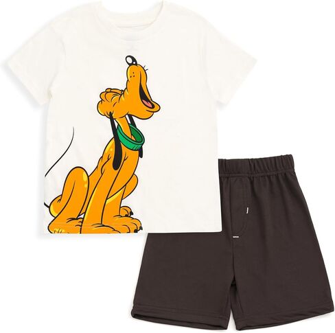 Disney Mickey Mouse T-Shirt and Shorts Outfit Set Infant to Big Kid Sizes (12 Months - 12) in Saudi Arabia