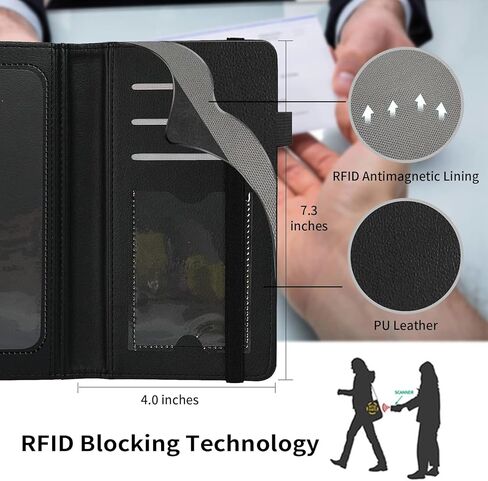 Rossy Checkbook Cover for Men & Women PU Leather Slim Check Book Holder Wallet Covers with Card Slots Duplicate Checks Card Pen Holder with RFID Blocking & Elastic Strap, Camouflage Tree in Saudi Arabia