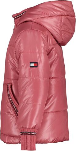 Tommy Hilfiger girls Short Length Heavyweight Puffer Jacket With Polar Fleece Lining in Saudi Arabia