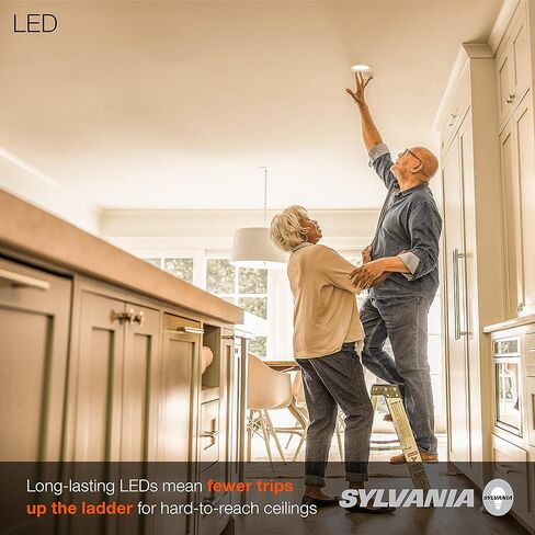 Sylvania 74292 Sylvania Ultra LED RT5/6 Gimbal (Recessed Downlight Kit), 10W, Replaces 65W Incandescent, Plastic Bulbs, 4000K Cool White, Dimmable Down to 10%, 50, 000 Hours in Saudi Arabia
