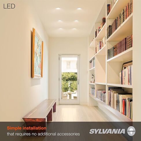 Sylvania 74292 Sylvania Ultra LED RT5/6 Gimbal (Recessed Downlight Kit), 10W, Replaces 65W Incandescent, Plastic Bulbs, 4000K Cool White, Dimmable Down to 10%, 50, 000 Hours in Saudi Arabia