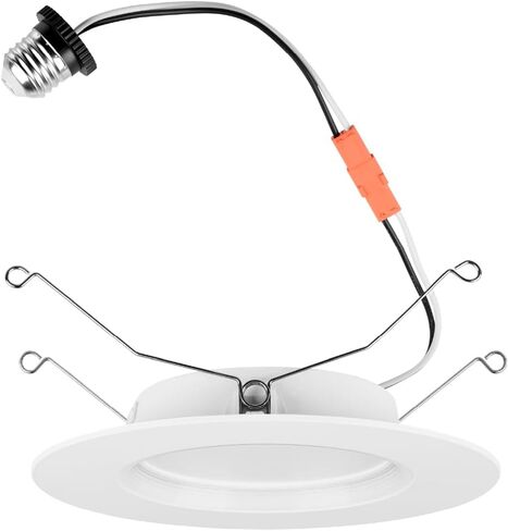 Sylvania 74292 Sylvania Ultra LED RT5/6 Gimbal (Recessed Downlight Kit), 10W, Replaces 65W Incandescent, Plastic Bulbs, 4000K Cool White, Dimmable Down to 10%, 50, 000 Hours in Saudi Arabia