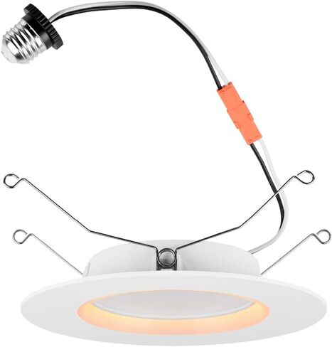 Sylvania 74292 Sylvania Ultra LED RT5/6 Gimbal (Recessed Downlight Kit), 10W, Replaces 65W Incandescent, Plastic Bulbs, 4000K Cool White, Dimmable Down to 10%, 50, 000 Hours in Saudi Arabia