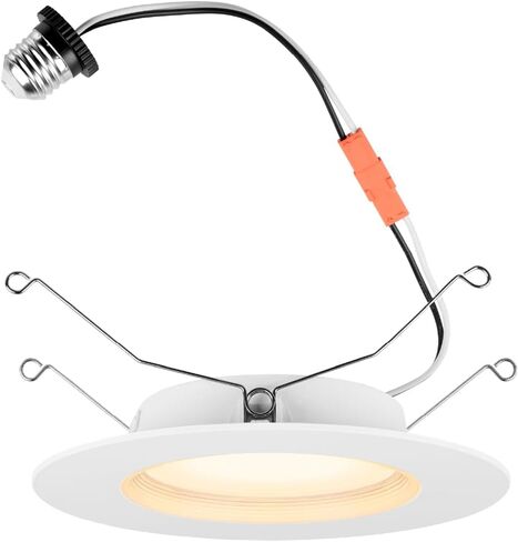 Sylvania 74292 Sylvania Ultra LED RT5/6 Gimbal (Recessed Downlight Kit), 10W, Replaces 65W Incandescent, Plastic Bulbs, 4000K Cool White, Dimmable Down to 10%, 50, 000 Hours in Saudi Arabia