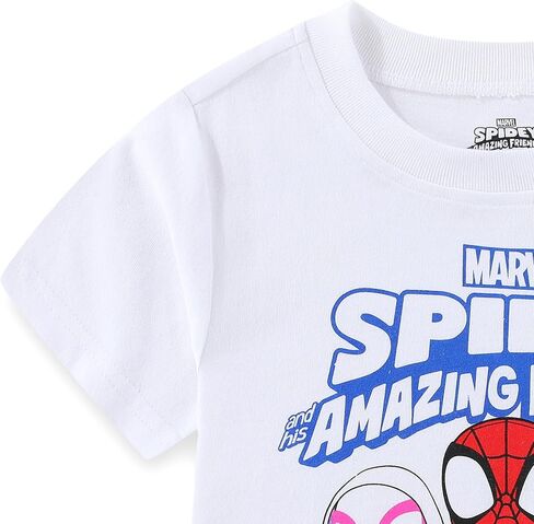 طقم تي شيرت وسروال قصير الأكمام من Marvel Spidey and His Amazing Friends Boys للأطفال الصغار والكبار in Kuwait