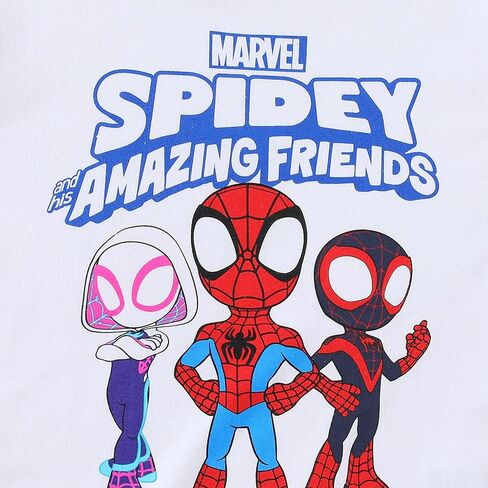 طقم تي شيرت وسروال قصير الأكمام من Marvel Spidey and His Amazing Friends Boys للأطفال الصغار والكبار in Kuwait