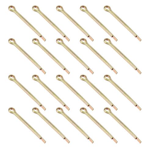 uxcell 150Pcs 1.6mmx25mm Zinc-Plated Carbon Steel Cotter Pin, Split Pin Fastener Clips Split Cotter for Household Appliances, Sports Equipment, Car Mechanics Repair (Colored) in Saudi Arabia