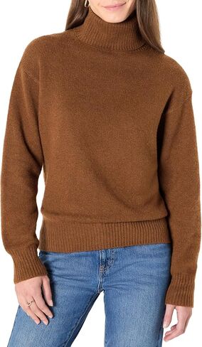 Amazon Essentials (Demi's Pick) Women's Relaxed-Fit Cotton Blend Turtleneck Pullover Sweater in Saudi Arabia