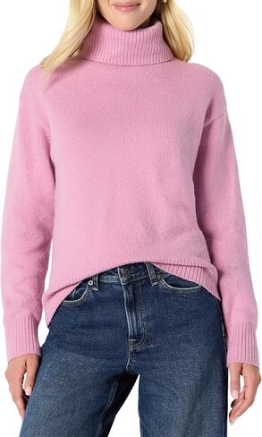 Amazon Essentials (Demi's Pick) Women's Relaxed-Fit Cotton Blend Turtleneck Pullover Sweater in Saudi Arabia