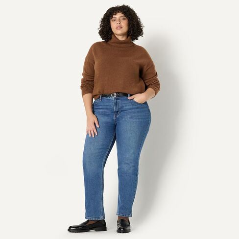 Amazon Essentials (Demi's Pick) Women's Relaxed-Fit Cotton Blend Turtleneck Pullover Sweater in Saudi Arabia