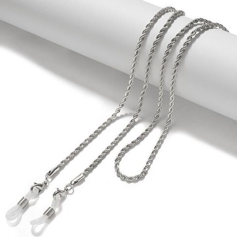 Handmade Titanium Steel Stainless Eyeglass Chain Casual Sunglasses Accessory Non-Slip Mask Lanyard Crystal Eyeglass Jewelry for in Saudi Arabia
