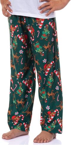 Scooby-Doo Pajamas Boys' Candy Cane Design Flannel Lounge Sleep Pants in Saudi Arabia