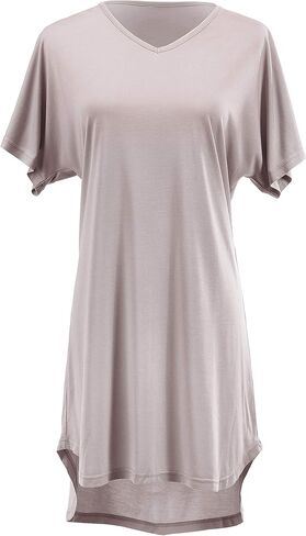 Blush Pink Small/Medium Bamboo and Polyester Long Lounge Pajama Top Shirt in Saudi Arabia