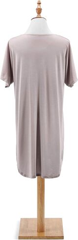 Blush Pink Small/Medium Bamboo and Polyester Long Lounge Pajama Top Shirt in Saudi Arabia