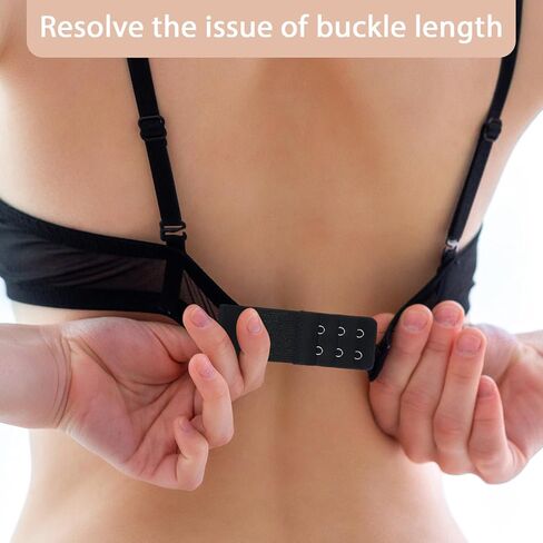 3 Pack Bra Extender 2 Hook, Comfortable Stretchy Bra Extenders Soft Breathing Bras Extension Strap for Women Lady (Skin Color, White, Black) in Saudi Arabia