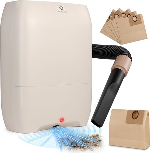 AIRTHEREAL T1 Touchless Vacuum Automatic Dustpan with 2 Operation Modes - Ultra Fast & Powerful Corded Canister Vacuum for Sweeping Salon, Pet Hair, Food, Dirt, Kitchen, 20Kpa Max Suction in Kuwait