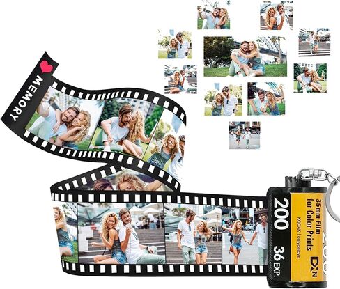 witfox Personalized Gifts for Couples - Personalized Camera Film Roll Keychains - Custom Keychain with Picture 10/15/20 Pcs in Saudi Arabia