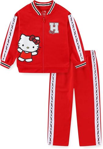 طقم جاكيت وسروال بسحاب للفتيات من Hello Kitty Sanrio للأطفال الكبار in Kuwait