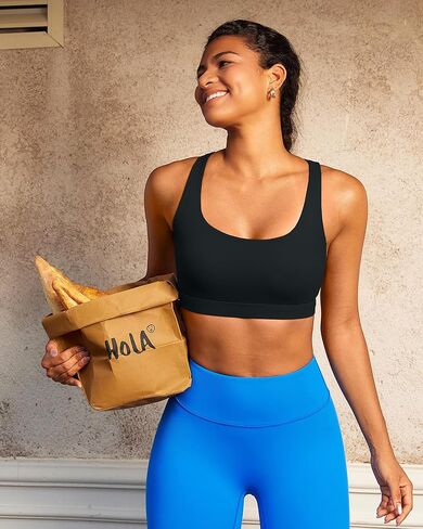 RUNNING GIRL High Impact Sports Bras for Women, High Support Running Adjustable Sports Bra Molded Cup Strappy in Saudi Arabia