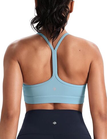 HeyNuts to Freest Womens Y Back Sports Bra, Spaghetti Strap Racerback Low Impact Workout Yoga Tops Padded A-C Cups *Updated in Saudi Arabia