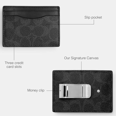 Money Clip Card Case in Signature in Saudi Arabia