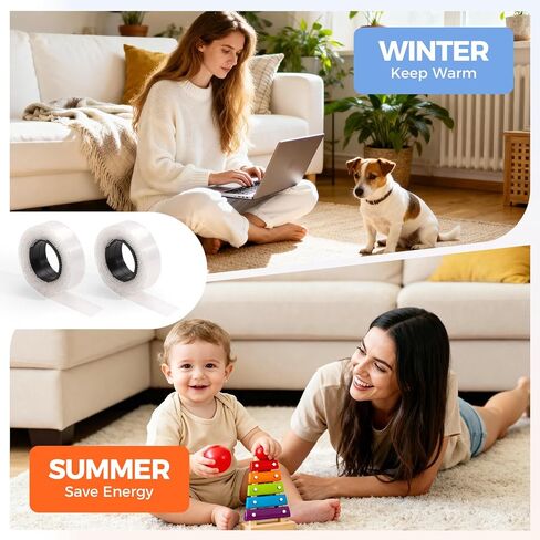 Door Draft Stopper,36 Inch Weighted Under Door Draft, Heavy Duty Soundproof Bottom of Door,Blocks Cold Air/Noise/Wind,Easy Install,Save Energy,Machine Washable,Home Essentials (Brown-36inch) in Saudi Arabia