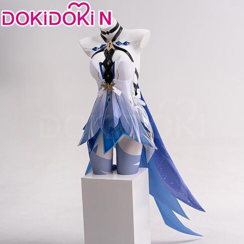 KIRA KIRA Genshin Skirk Cosplay Costume Doki-N Game Genshin Skirk Cosplay Halloween Costume Outfits Plus Size in Kuwait