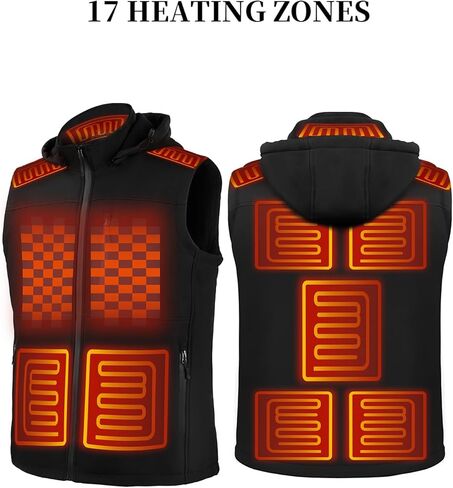 Heated Vest for Men, with Concealed Switch Men's Electric Vests for Winter in Saudi Arabia