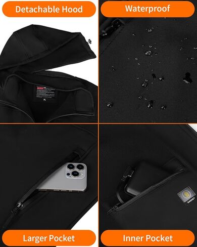 Heated Vest for Men, with Concealed Switch Men's Electric Vests for Winter in Saudi Arabia