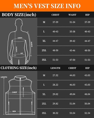 Heated Vest for Men, with Concealed Switch Men's Electric Vests for Winter in Saudi Arabia