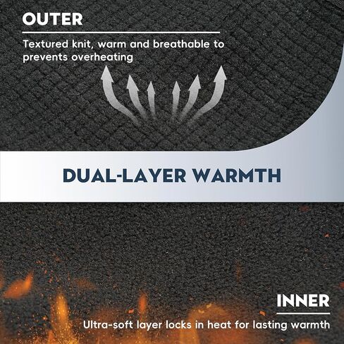 Sukeen Ear Warmers for Women, Soft Warm Double-Layer Winter Headbands for Women, Ponytail Non-Slip Ear Warmer Headband for Cold Weather Running Cycling Hiking Skiing, Black in Saudi Arabia