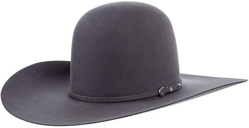 10X Slate 4 1/2" Self Band Open Crown Felt Cowboy Hat in Saudi Arabia