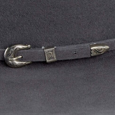 10X Slate 4 1/2" Self Band Open Crown Felt Cowboy Hat in Saudi Arabia