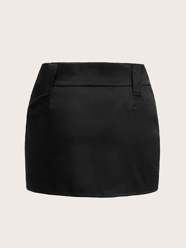 Women's Zip Up Belted Skort Grommet Belted Shorts in Saudi Arabia