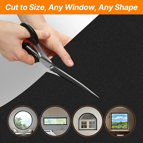 100% Blackout curtains DIY Window Blinds for Bedroom - Portable No-Drill Window Shades with Stickers & Tabs, 79x58 inch Blackout Cover Suitable for Travel, Car Sunshade & Dorm Room, Media-Friendly in Saudi Arabia
