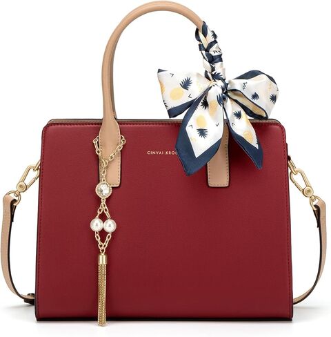 Leather Crossbody Bag For Women Fashionable Handbags With Shoulder Strap Work Bag for Formal or Daily Outfit in Saudi Arabia