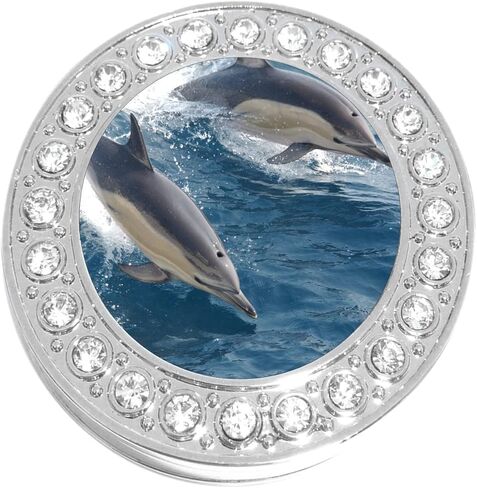 NewCharms Dolphins Purse Hanger with Bling - Keeps Your Bag Off The Floor and Folds to Fit in Your Handbag in Saudi Arabia