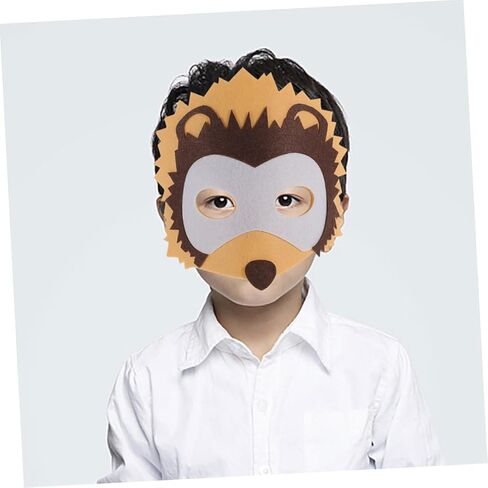 3Pcs Non Woven Cartoon Animal Masks Adorable Hedgehog Eye Masks for Parties Performances Comfortable Masquerade Party Supplies in Saudi Arabia