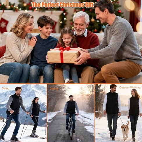 Ahigh Heated Vest for Men Women with Battery Pack Included,Warming Heated Jacket USB Rechargeable,Heating Jacket Winter Vest in Saudi Arabia